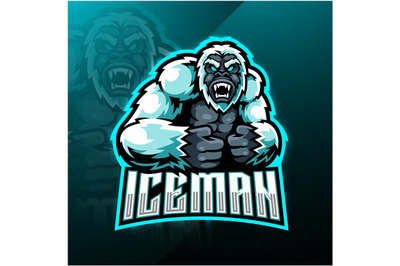 Yeti esport mascot logo design