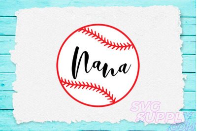 Nana ball svg for baseball tshirt