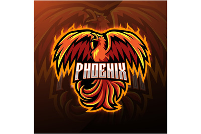 Phoenix esport mascot logo design