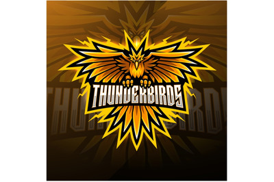 Thunder birds esport mascot logo design