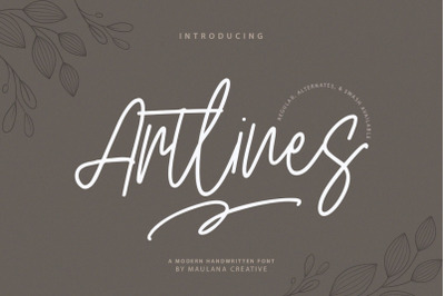 Artlines - Modern Handwritten Font