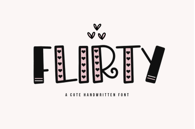 Flirty - Cute Valentines Day Font