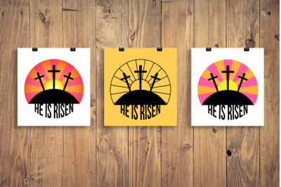 Easter Sunrise He Is Risen | SVG | PNG | DXF