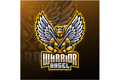 Warrior angel mascot logo design