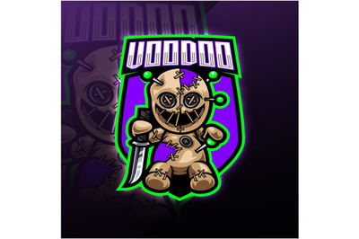 Voodoo esport mascot logo design