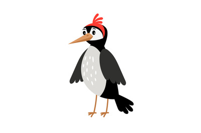 Woodpecker cartoon bird