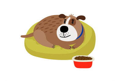 Pet dog cartoon icon