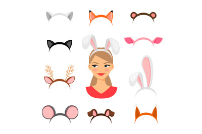 Girls animals ears costume