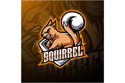 Squirrel esport mascot logo design