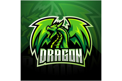 Dragon esport mascot logo design