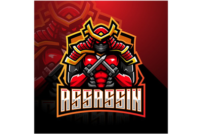 Assassin esport mascot logo design