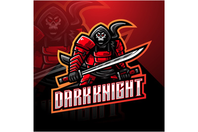 Dark Knight esport mascot logo design