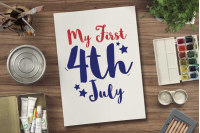 My first 4th july 1 svg file for 4th july tshirt