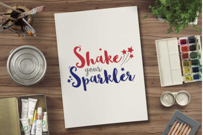 Shake your sparkles svg file for 4th july tshirt