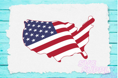 American flags map svg for america tshirt