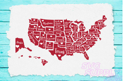 American state svg for america tshirt