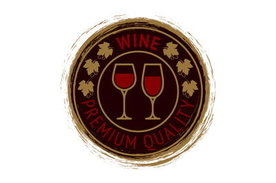 Premium wine logo design