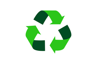 Green recycle logo