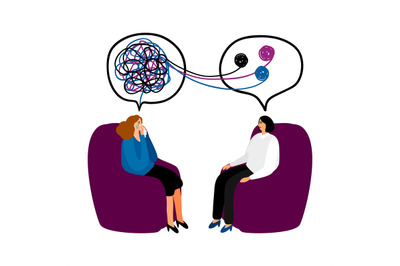 Psychotherapy concept illustration