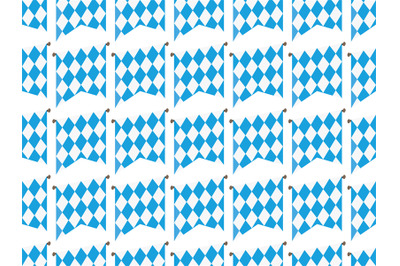 Oktoberfes flags seamless pattern vector illustration blue on white