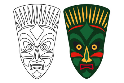 Tribal african masks