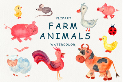 farm animals clipart.