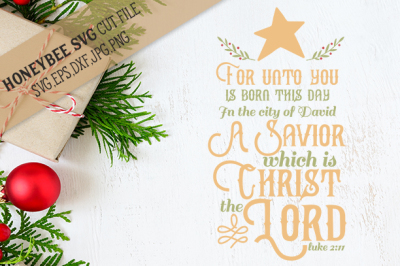 For Unto You Is Born This Day