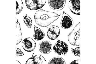 Graphic fruits pattern