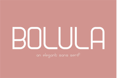 Bolula | An elegant sans serif