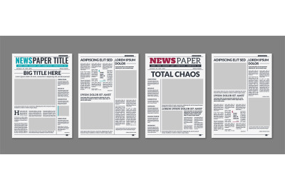 Newspaper column. Printed sheet of news paper with article text and he