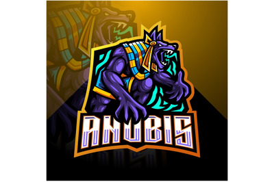 Anubis esport mascot logo design