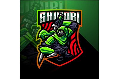 Shinobi esport mascot logo design