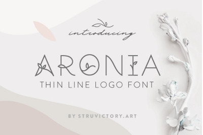Aronia - Thin Line Logo Font