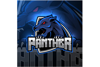 Angry panther mascot logo design