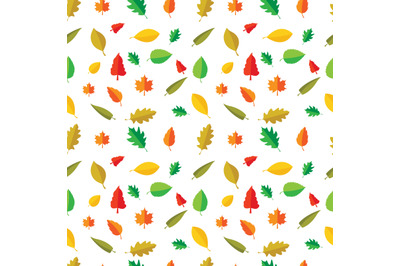 colorful leaf seamless pattern, copy space