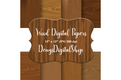 Wood Digital Paper, Wood Pattern, Wood Digital Background, Wood