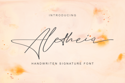 Aletheia | A Handwritten Signature Font
