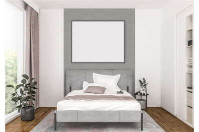 Interior scene - artwork background - frame mockup