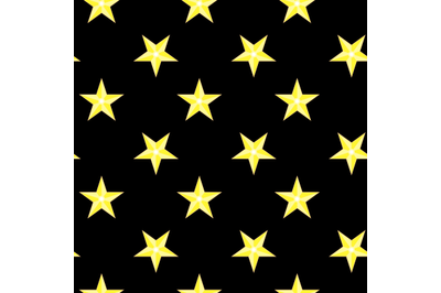 Seamless pattern bright stars night sky