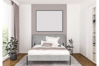 Interior scene - artwork background - frame mockup