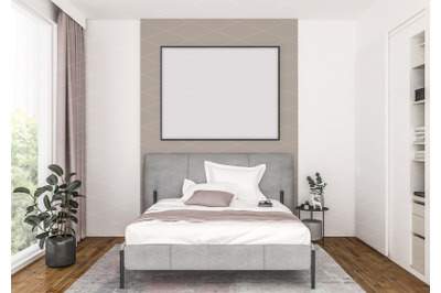 Interior scene - artwork background - frame mockup