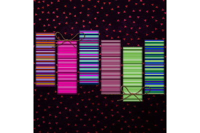 Stripes Digital Bookmarks, Stripes Printable, Color Stripes