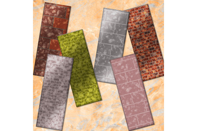 Brick Bookmarks, Brick Printable, Bricks Digital Bookmarks