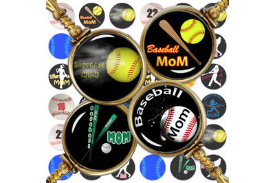 Baseball Digital Collage Sheet,Baseball Moms