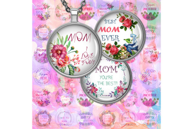 Mother&#039;s Day Digital Collage Sheet,Quotes Printable