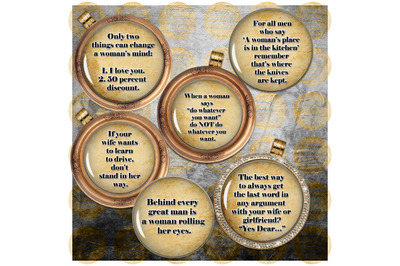 Aphorisms Digital Collage Sheet