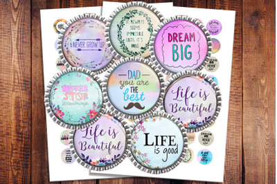 Inspirational Quotes,Image Digital Cabochon