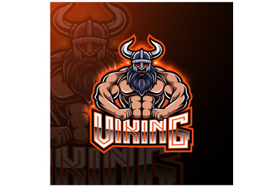 Viking mascot gaming logo design