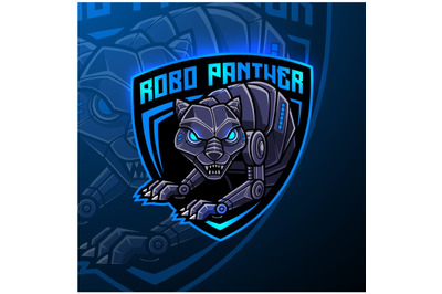 Panther robot mascot logo design