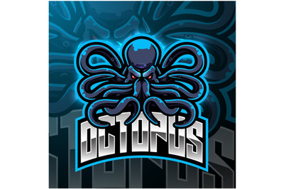 Octopus sport mascot logo design